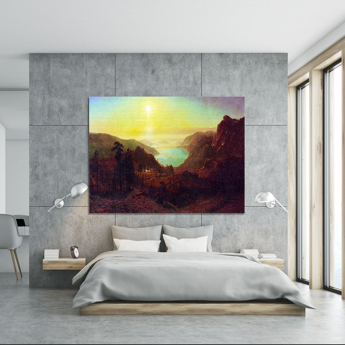 Donner Lake 2 by Bierstadt Canvas Print or Poster