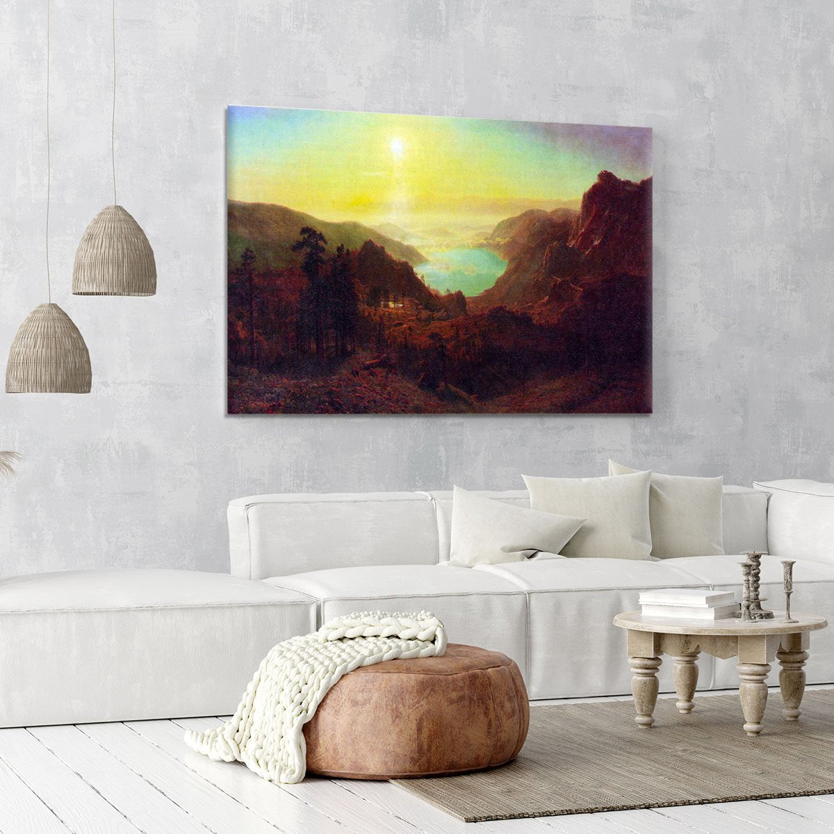 Donner Lake 2 by Bierstadt Canvas Print or Poster