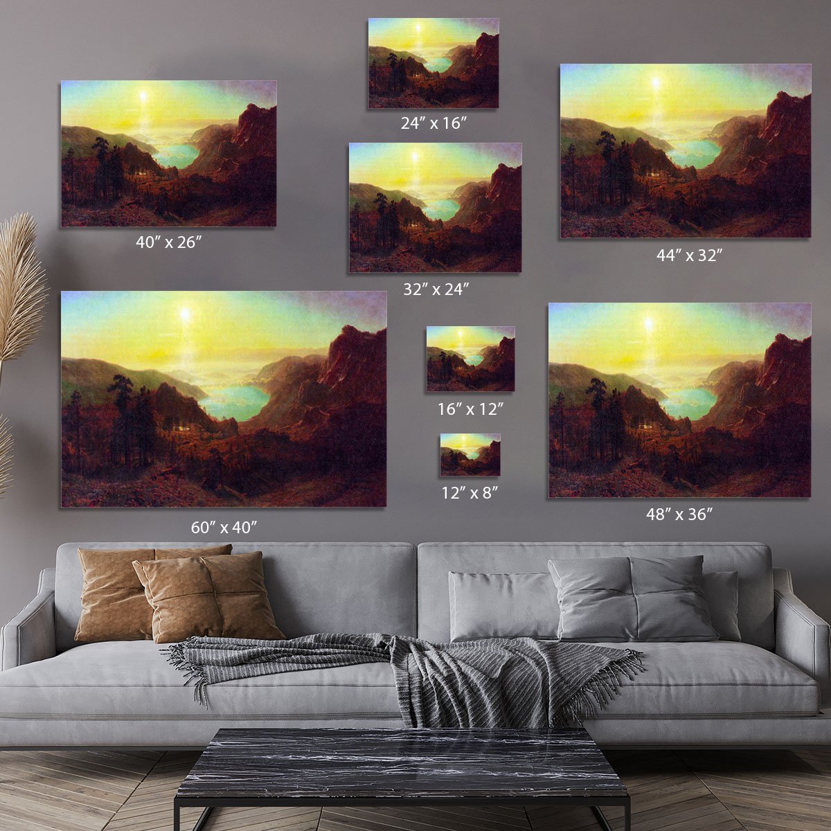 Donner Lake 2 by Bierstadt Canvas Print or Poster