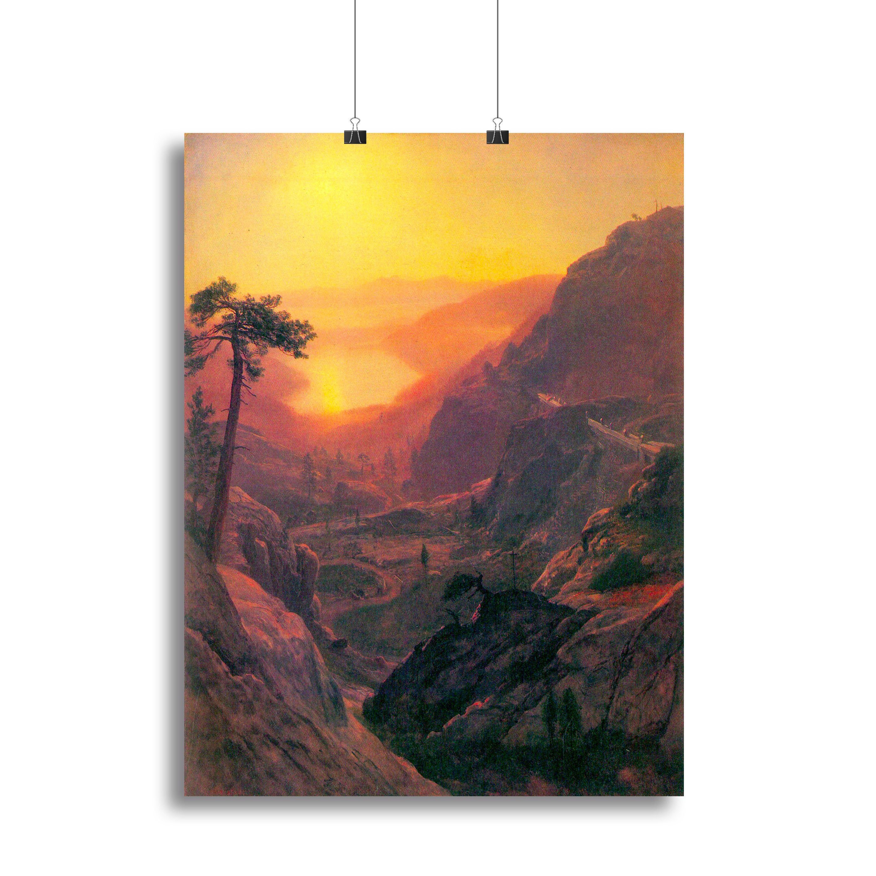 Donner Lake by Bierstadt Canvas Print or Poster