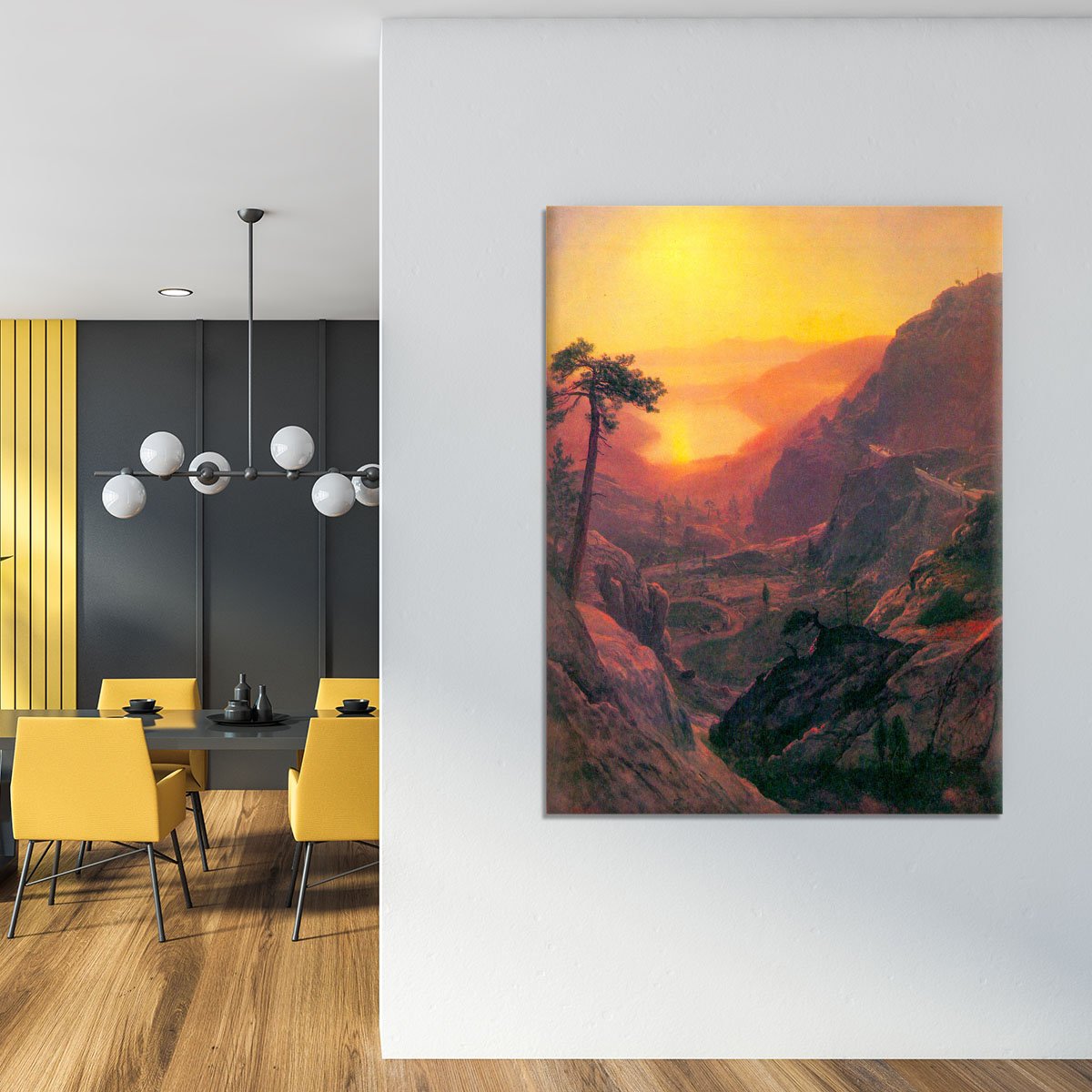 Donner Lake by Bierstadt Canvas Print or Poster