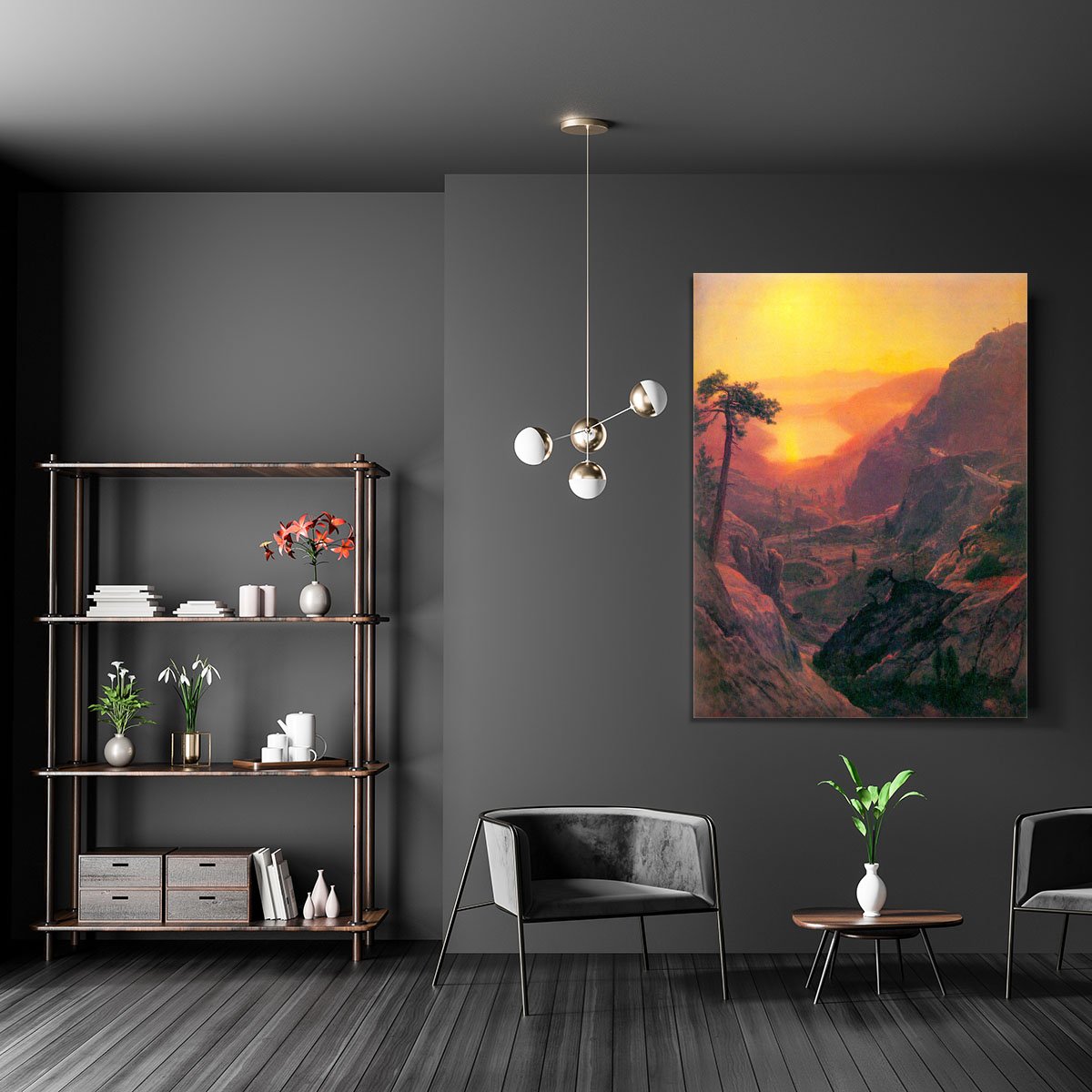 Donner Lake by Bierstadt Canvas Print or Poster