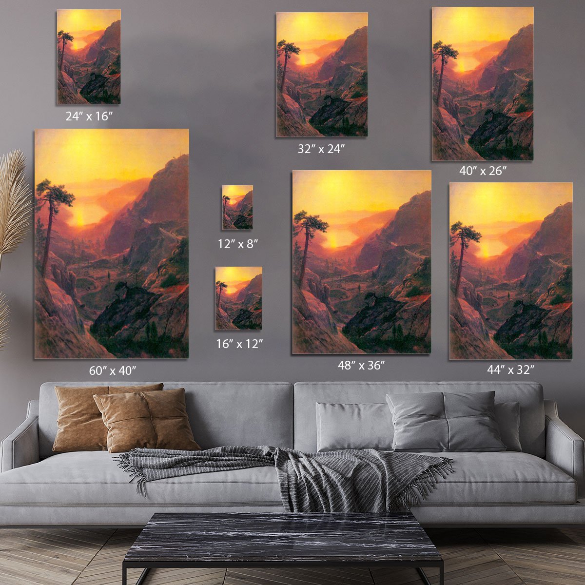 Donner Lake by Bierstadt Canvas Print or Poster