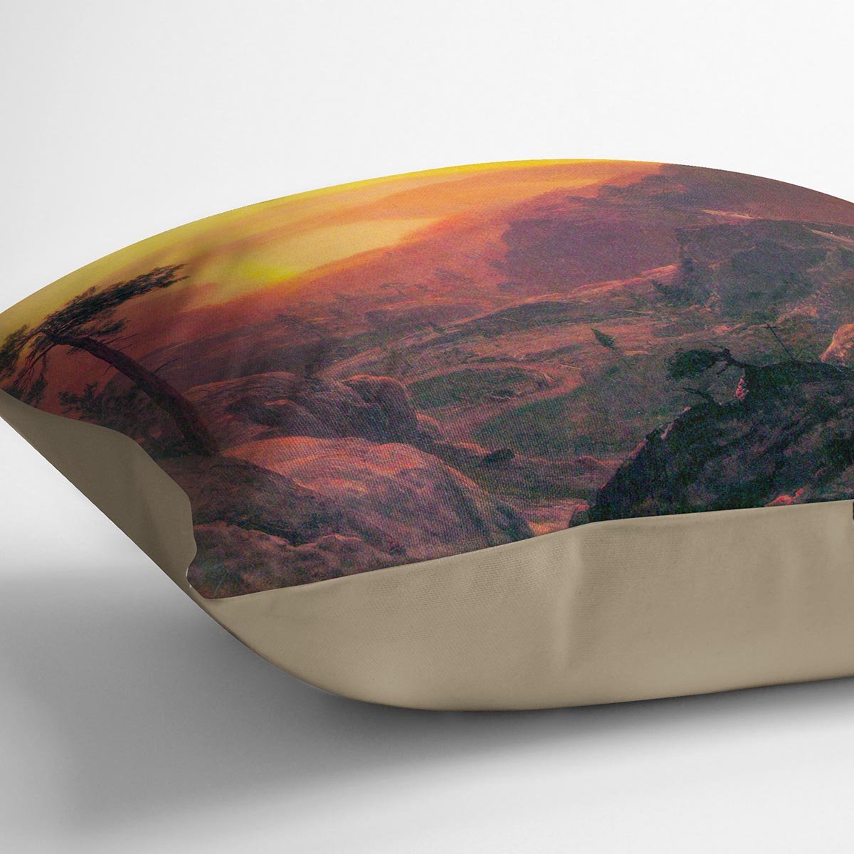 Donner Lake by Bierstadt Cushion - Canvas Art Rocks - 2