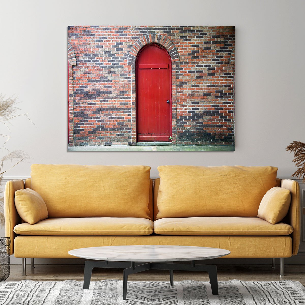 Door wall of wild west Canvas Print or Poster