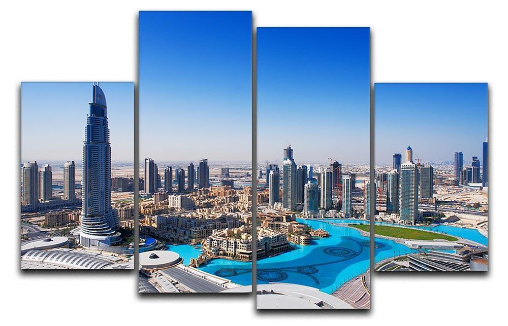 Downtown Dubai 4 Split Panel Canvas  - Canvas Art Rocks - 1