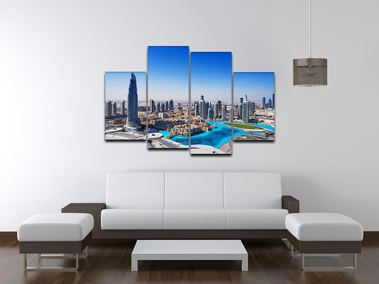 Downtown Dubai 4 Split Panel Canvas  - Canvas Art Rocks - 3