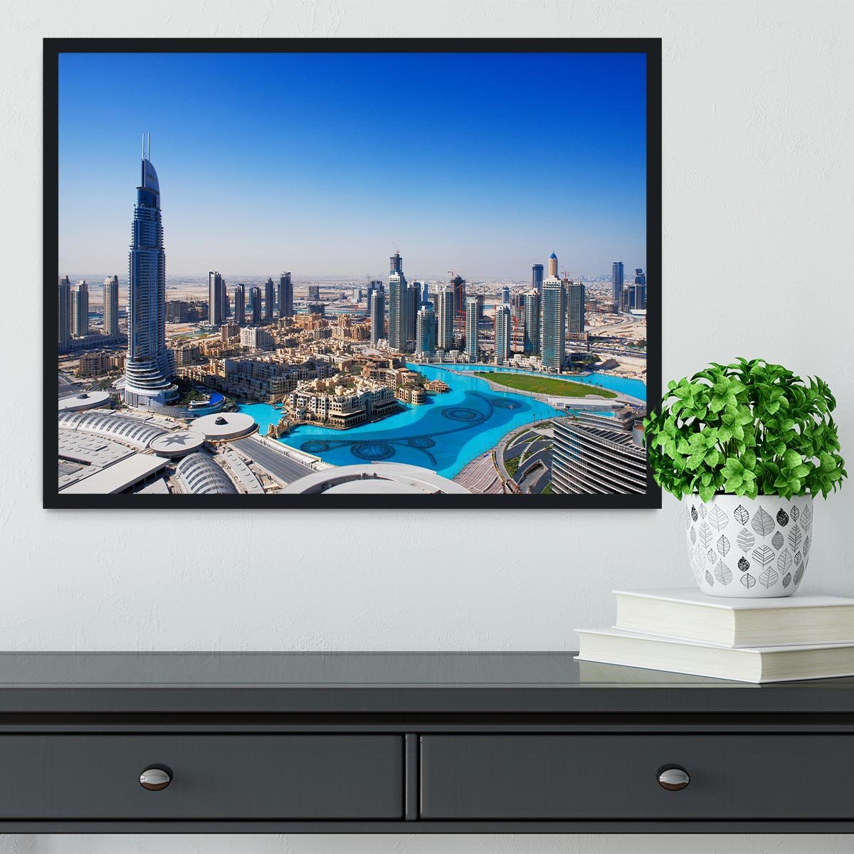 Downtown Dubai Framed Print - Canvas Art Rocks - 2
