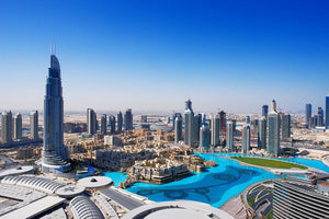Downtown Dubai Wall Mural Wallpaper - Canvas Art Rocks - 1