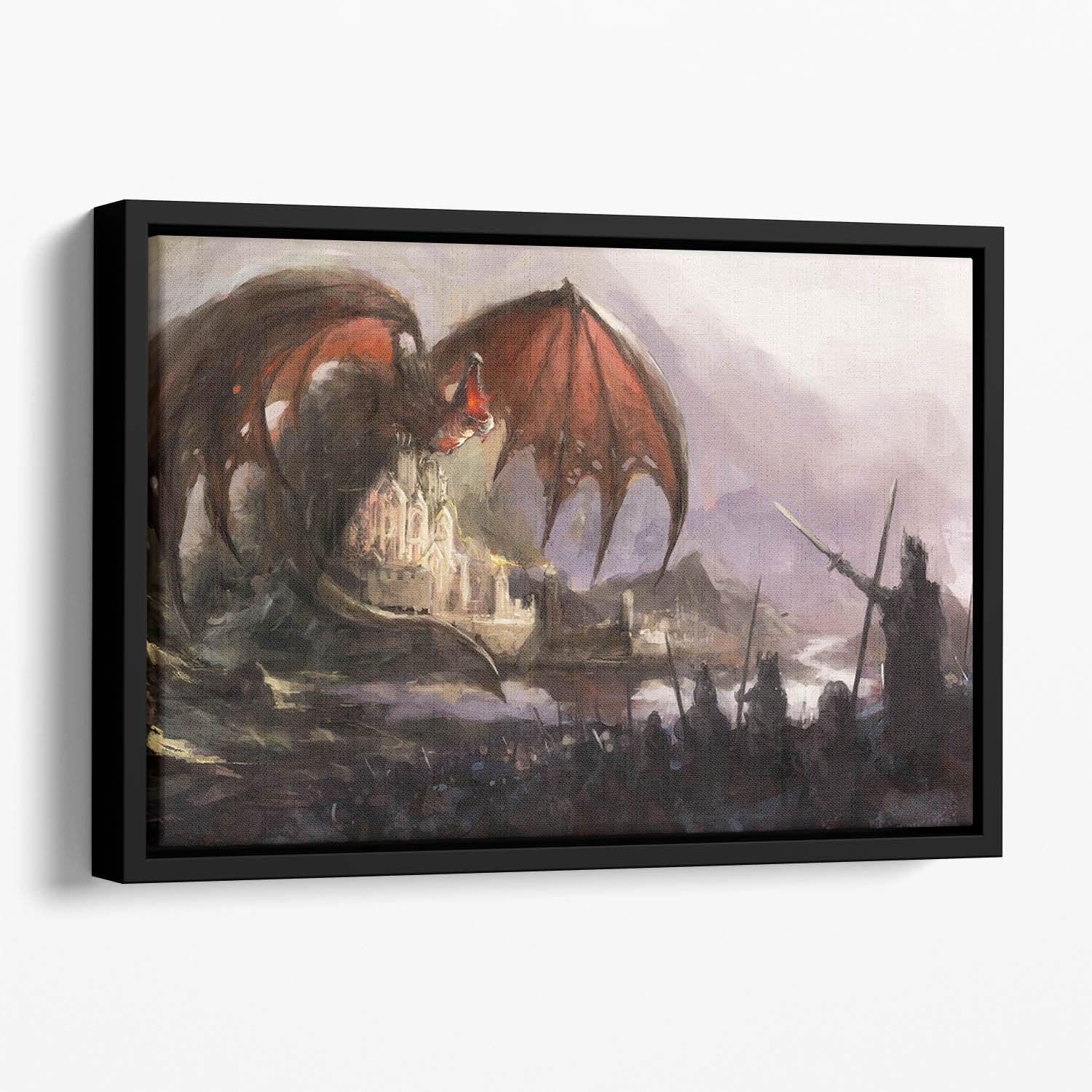 Dragon Floating Framed Canvas