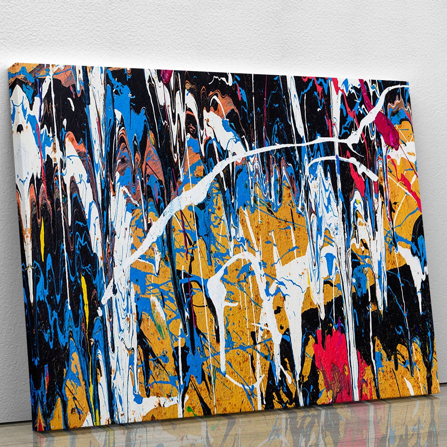 Dripping paint graffiti Canvas Print or Poster