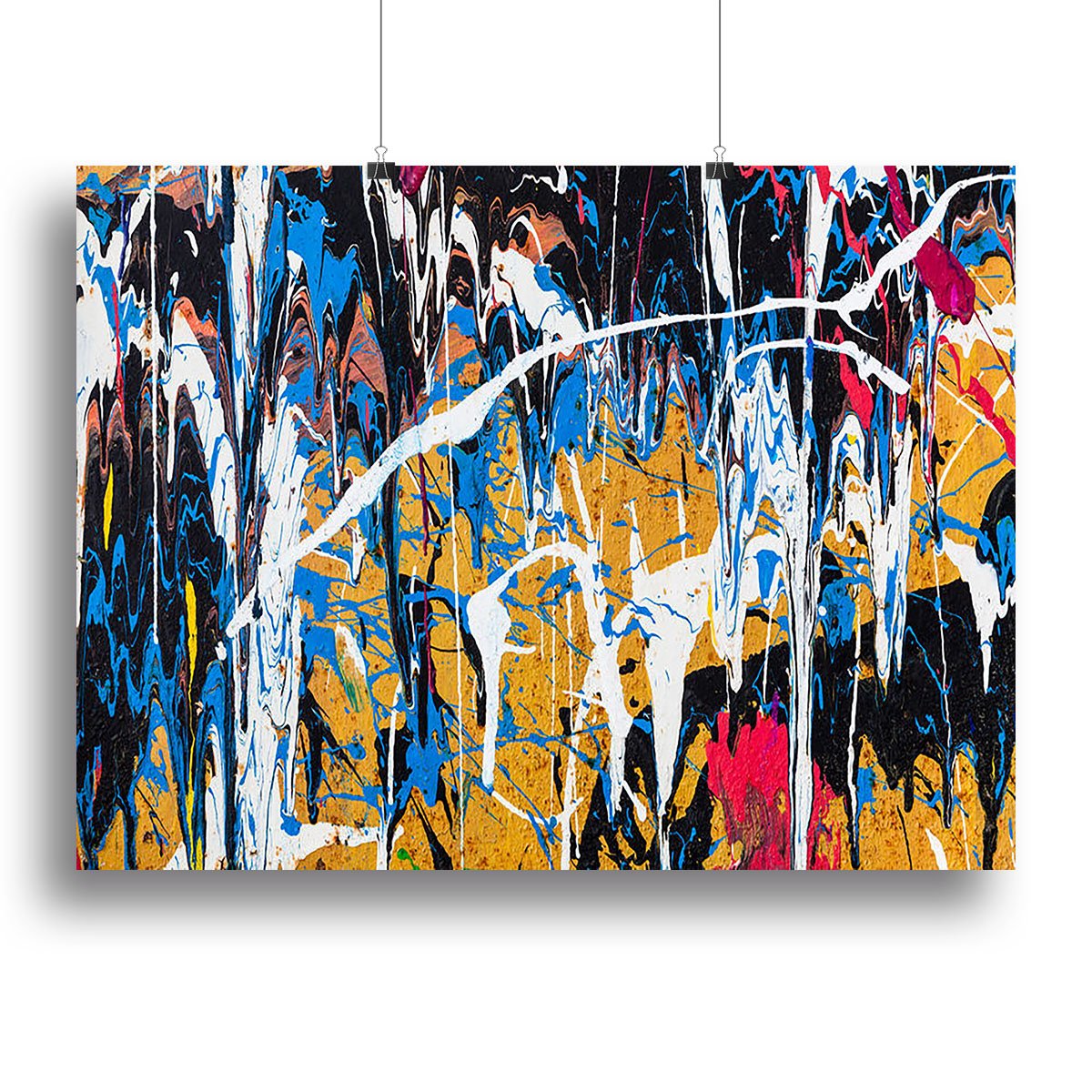 Dripping paint graffiti Canvas Print or Poster