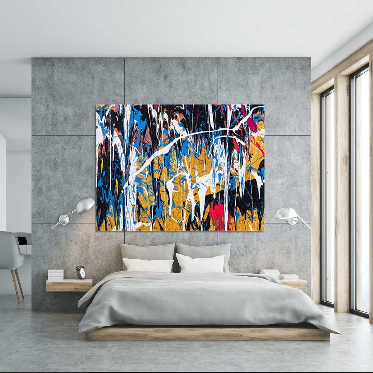 Dripping paint graffiti Canvas Print or Poster