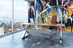 Dripping paint graffiti Wall Mural Wallpaper - Canvas Art Rocks - 3
