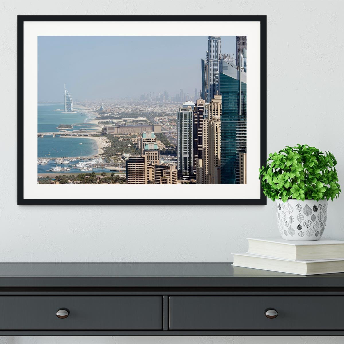 Dubai City Framed Print - Canvas Art Rocks - 1