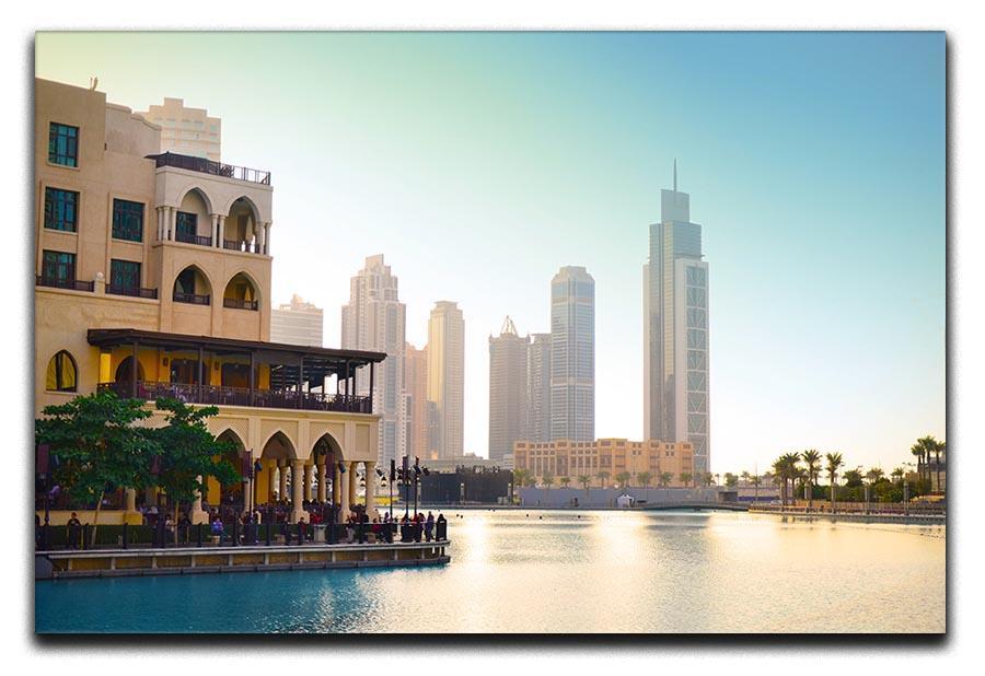 Dubai downtown at sunset Canvas Print or Poster  - Canvas Art Rocks - 1