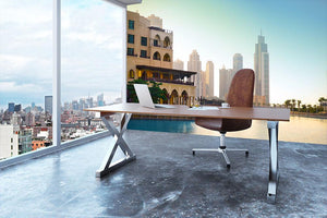 Dubai downtown at sunset Wall Mural Wallpaper - Canvas Art Rocks - 3