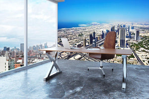 Dubai downtown top view Wall Mural Wallpaper - Canvas Art Rocks - 3