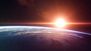 Earth Sunrise Wall Mural Wallpaper - Canvas Art Rocks - 1