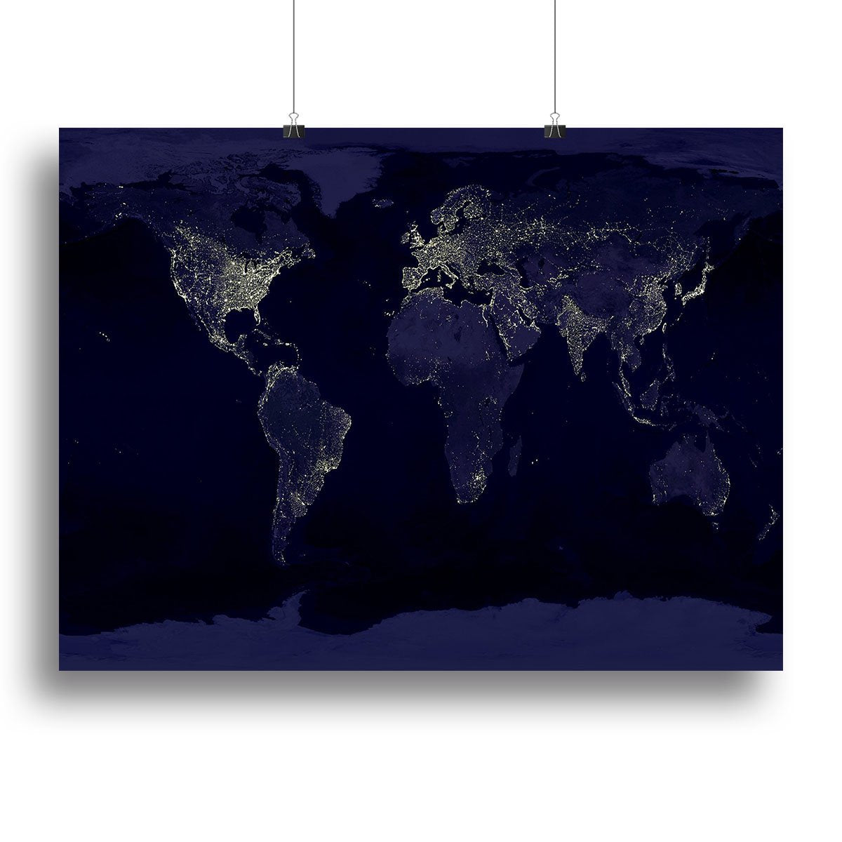 Earth At Night Canvas Print or Poster