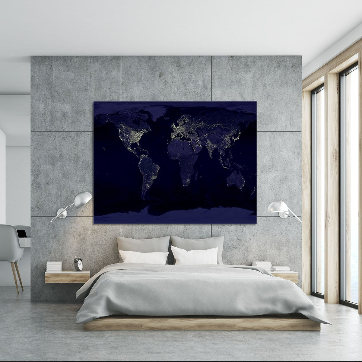 Earth At Night Canvas Print or Poster