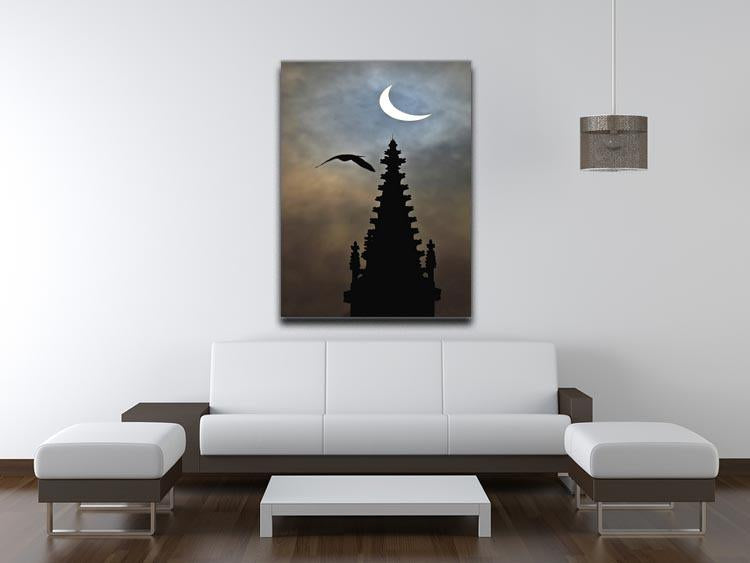 Eclipse over Worcester Cathedral Canvas Print or Poster - Canvas Art Rocks - 4