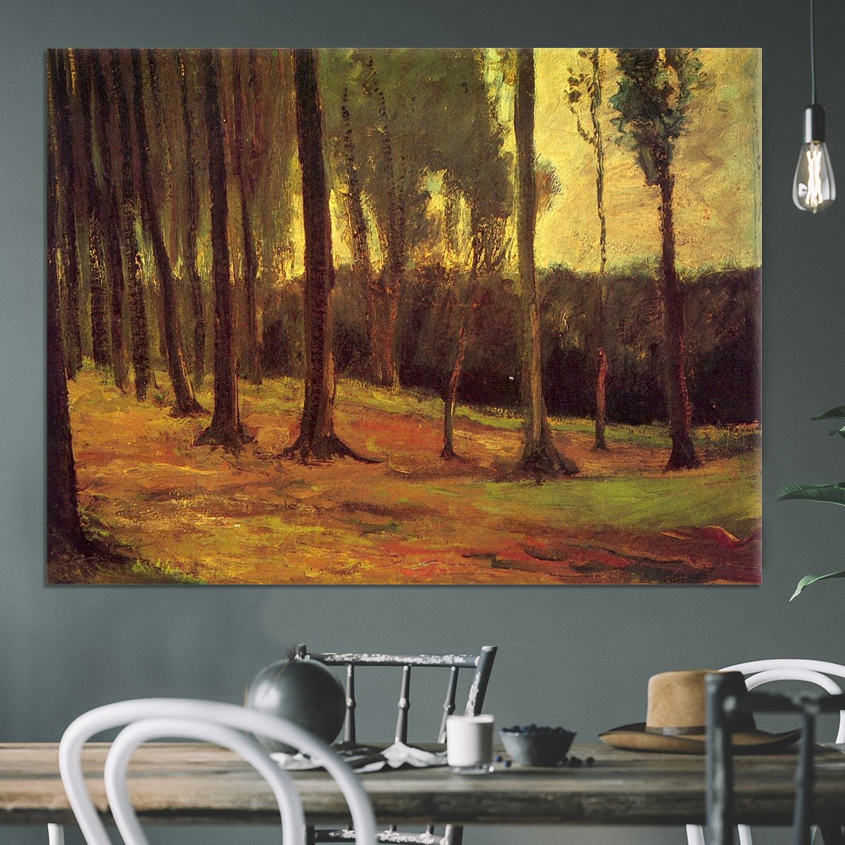 Edge of a Wood by Van Gogh Canvas Print or Poster