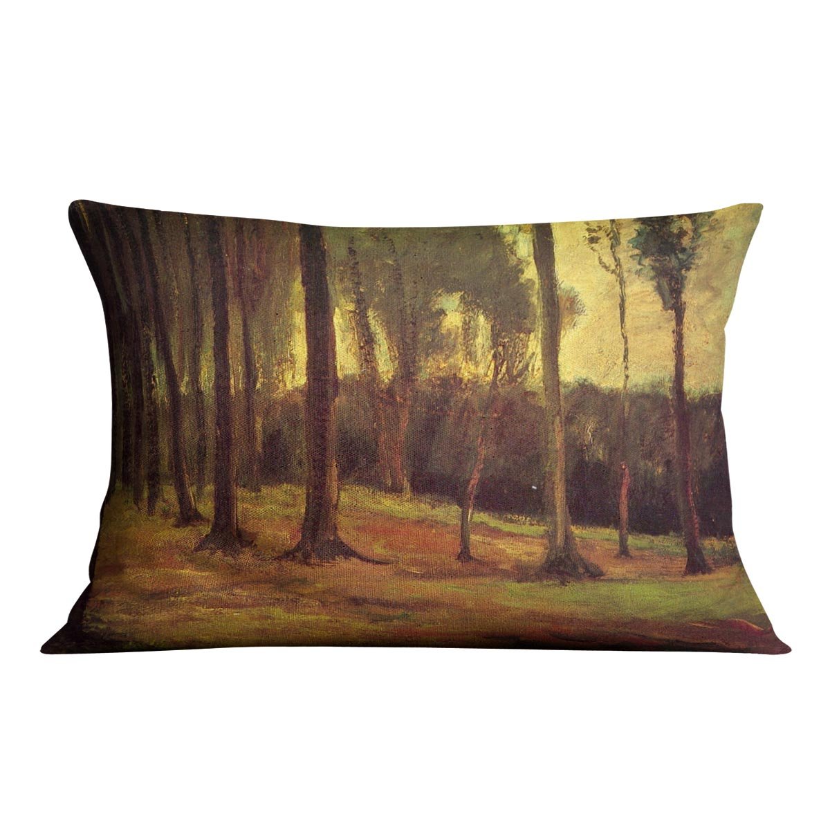 Edge of a Wood by Van Gogh Throw Pillow