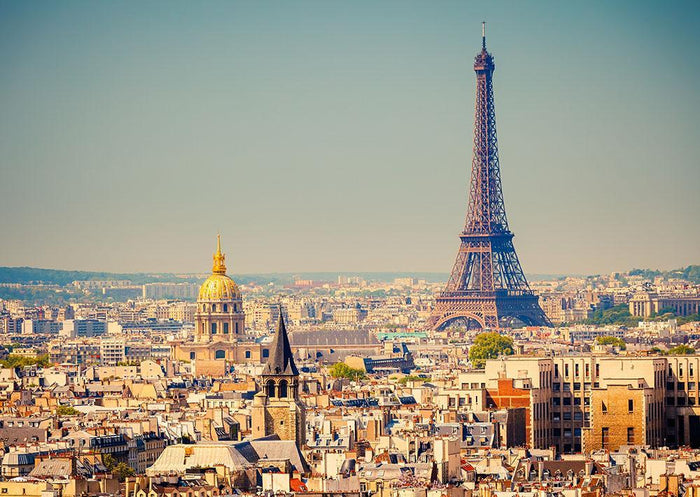 Eiffel Tower Sunny Day Wall Mural Wallpaper