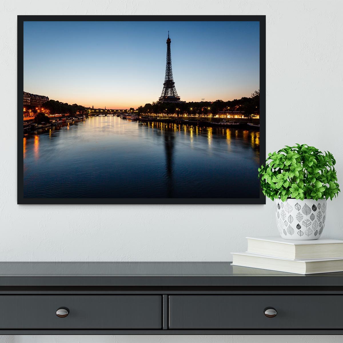 Eiffel Tower and d Framed Print - Canvas Art Rocks - 2
