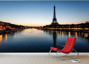 Eiffel Tower and d Wall Mural Wallpaper - Canvas Art Rocks - 2