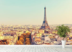 Eiffel tower at sunset Wall Mural Wallpaper - Canvas Art Rocks - 4