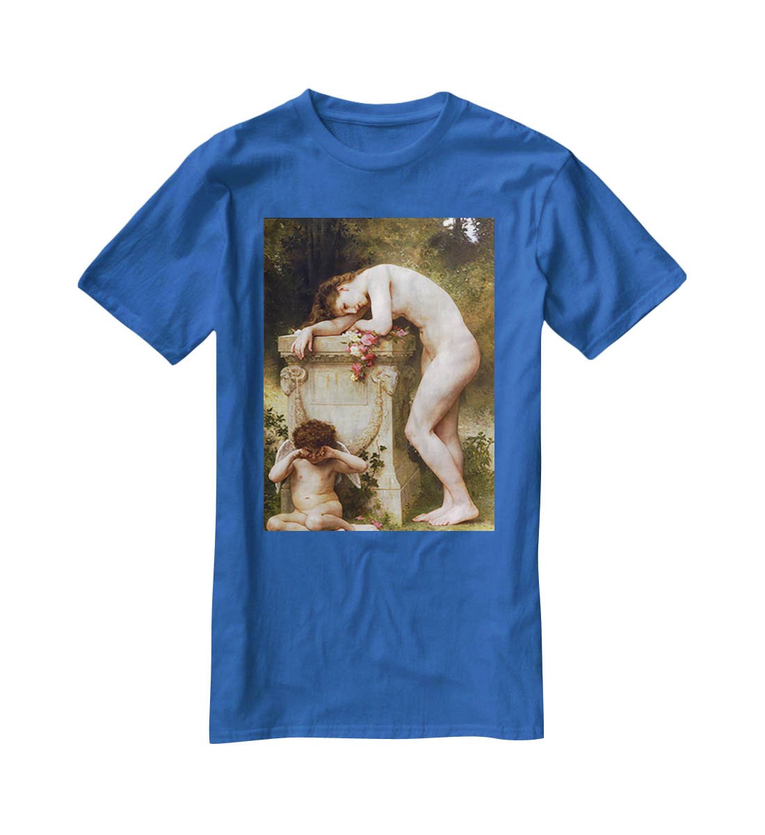 Elegy By Bouguereau T-Shirt - Canvas Art Rocks - 2