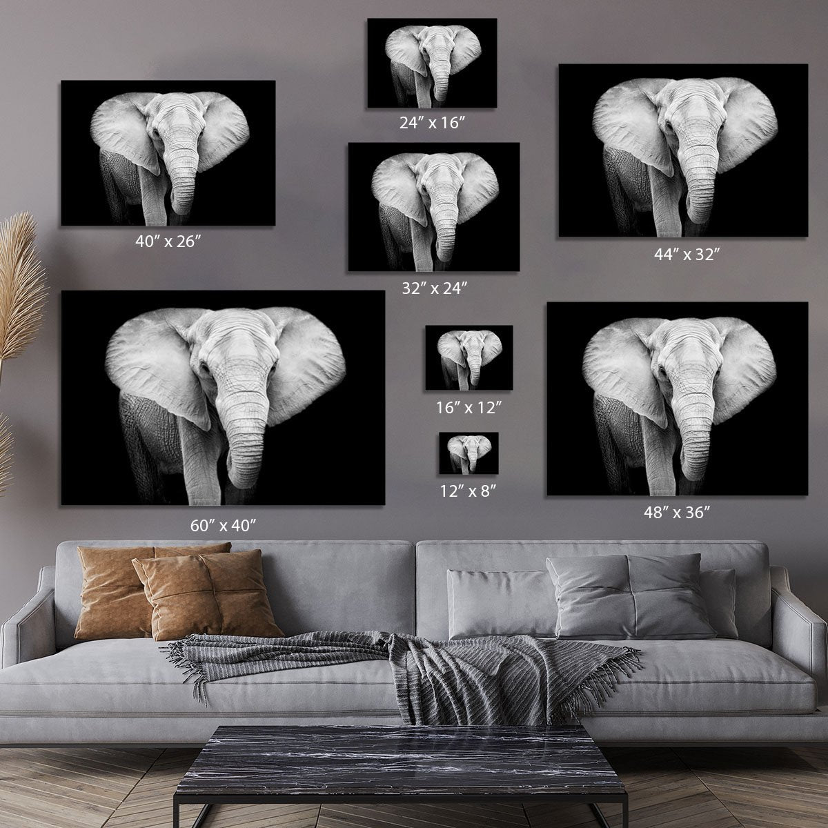 Elephant Canvas Print or Poster