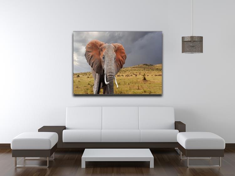 Elephant in National park of Kenya Canvas Print or Poster - Canvas Art Rocks - 4