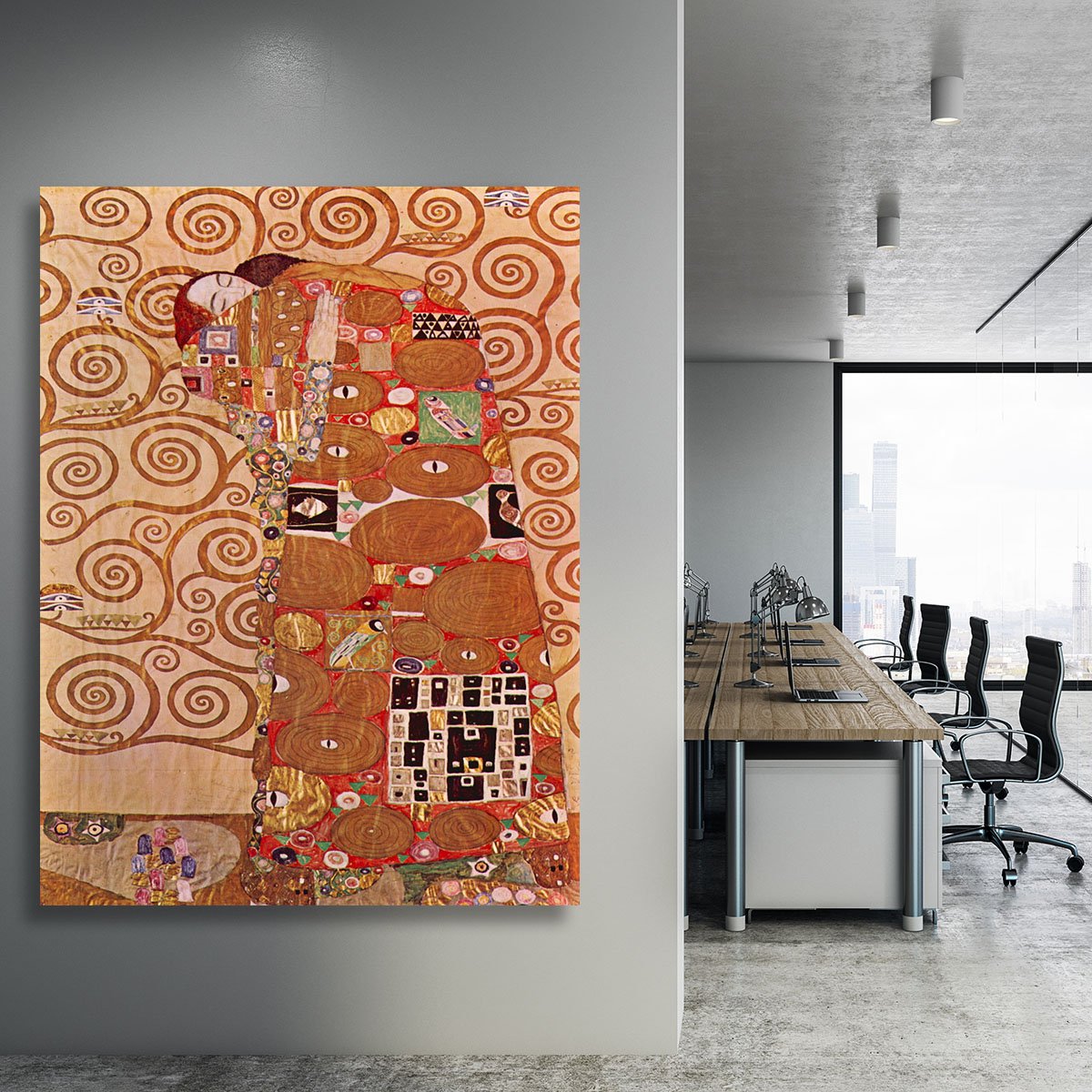 Embrace by Klimt Canvas Print or Poster