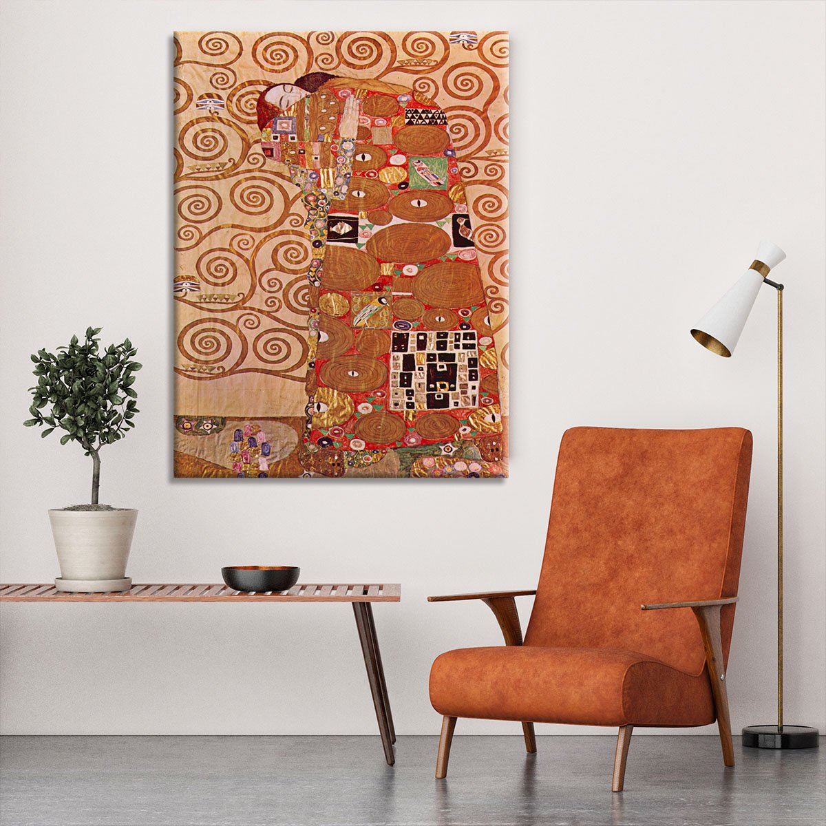 Embrace by Klimt Canvas Print or Poster