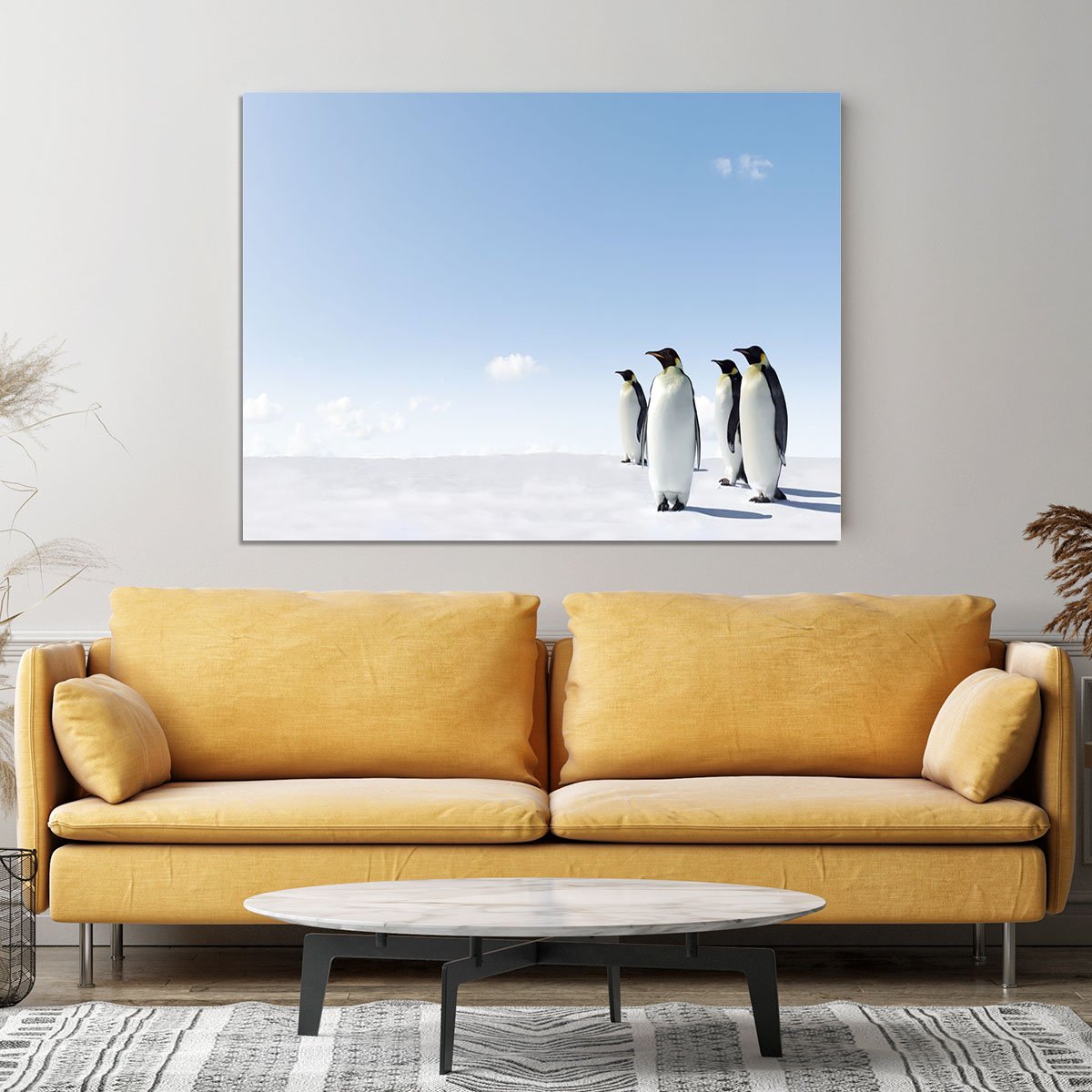 Emperor Penguins in Antacrctica Canvas Print or Poster