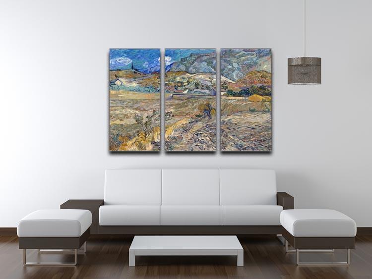 Enclosed Field with Peasant 3 Split Panel Canvas Print - Canvas Art Rocks - 4