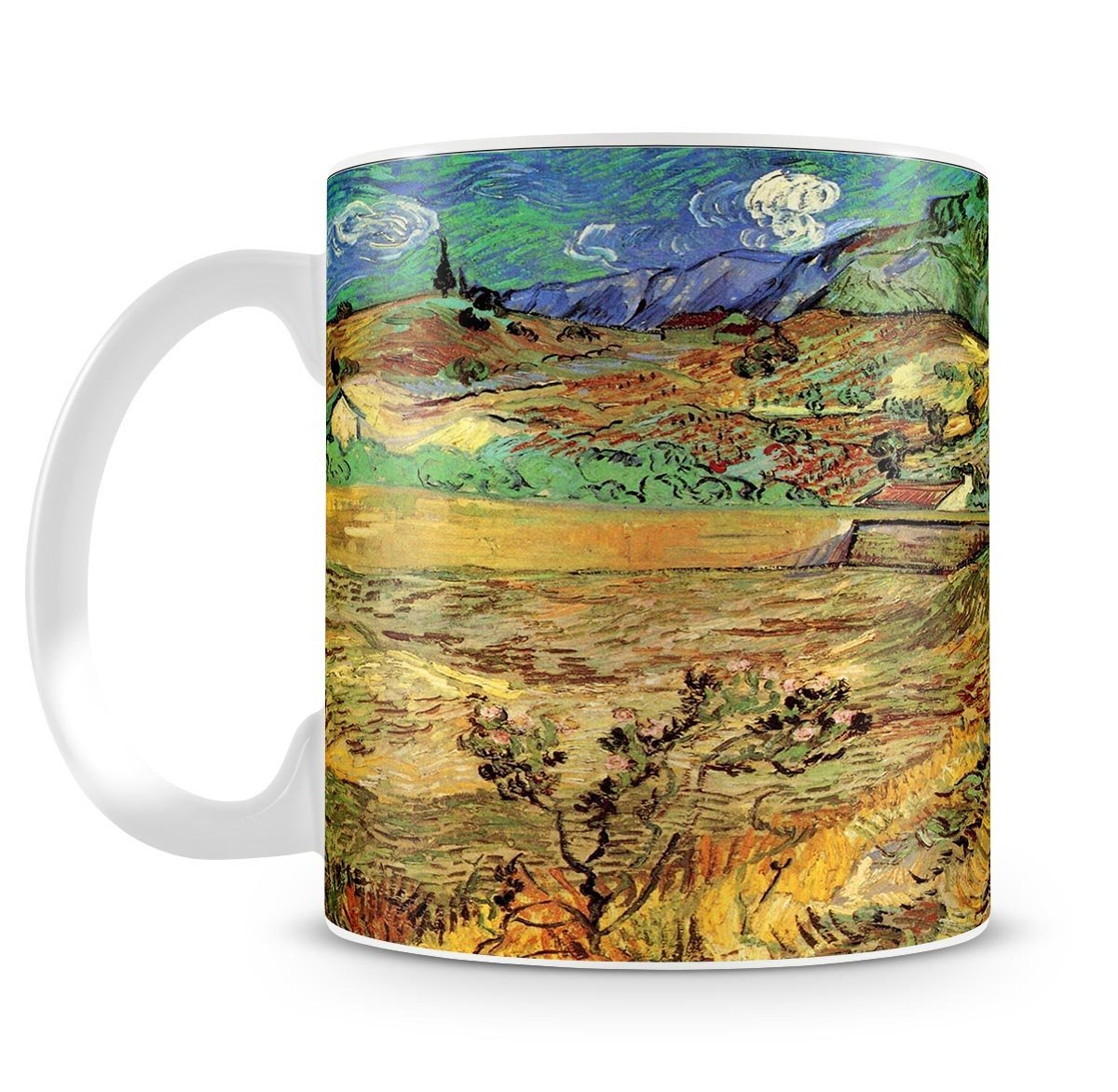 Enclosed Wheat Field with Peasant by Van Gogh Mug - Canvas Art Rocks - 4