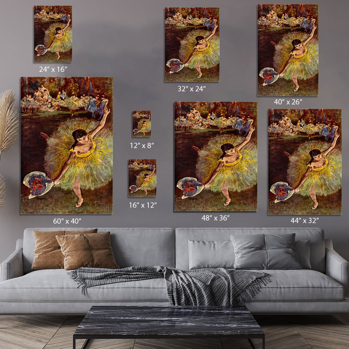 End of the arabesque by Degas Canvas Print or Poster
