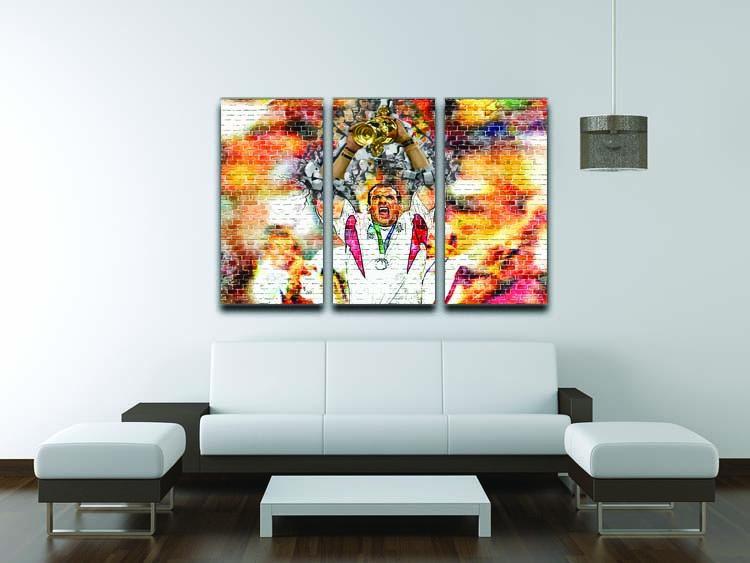 England Rugby World Cup Win 2003 3 Split Panel Canvas Print - Canvas Art Rocks - 3