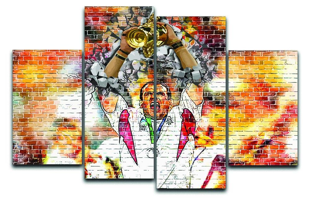 England Rugby World Cup Win 2003 4 Split Panel Canvas  - Canvas Art Rocks - 1