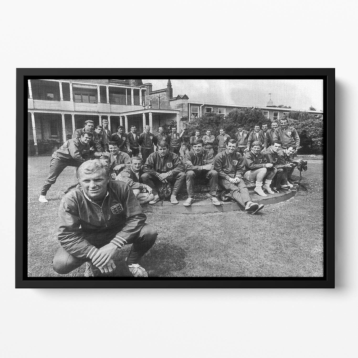 England team 1966 Floating Framed Canvas