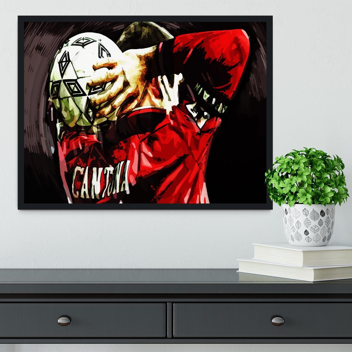 Eric Cantona Framed Print - Canvas Art Rocks - 2