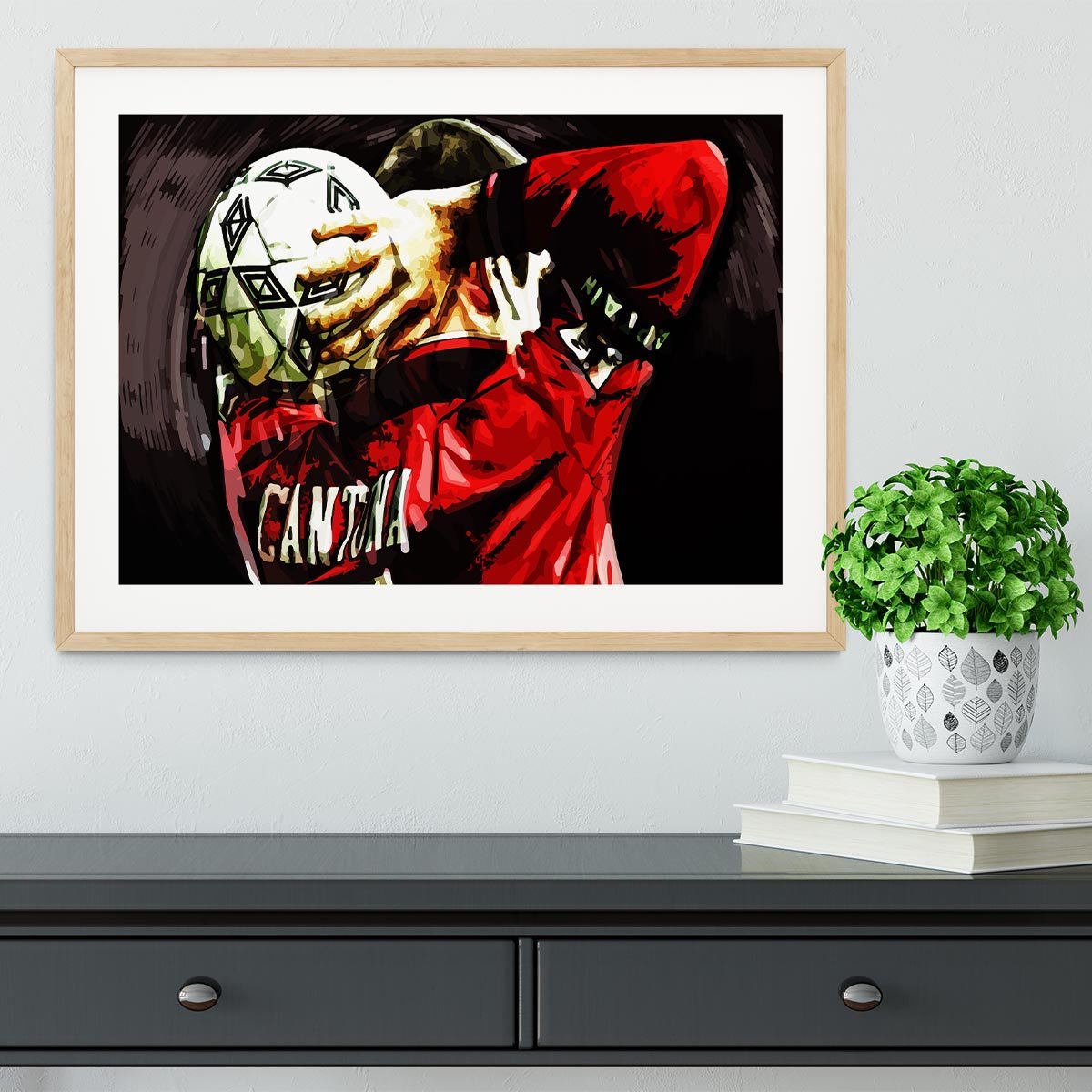 Eric Cantona Framed Print - Canvas Art Rocks - 3