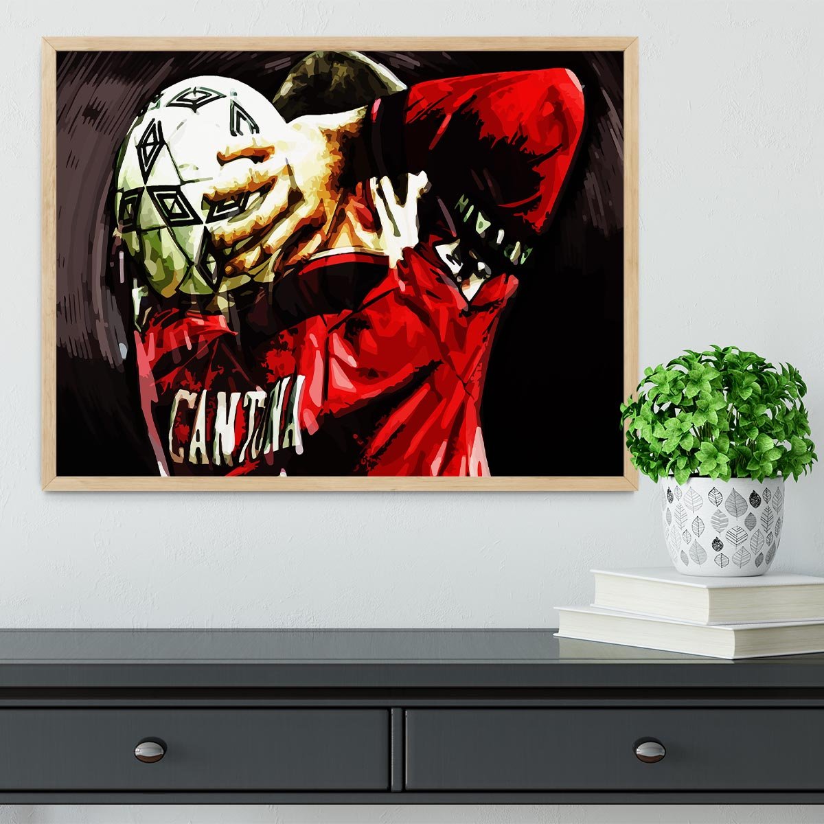 Eric Cantona Framed Print - Canvas Art Rocks - 4