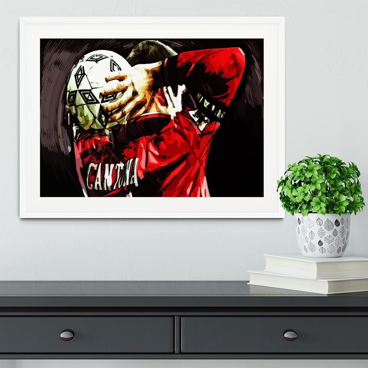 Eric Cantona Framed Print - Canvas Art Rocks - 5