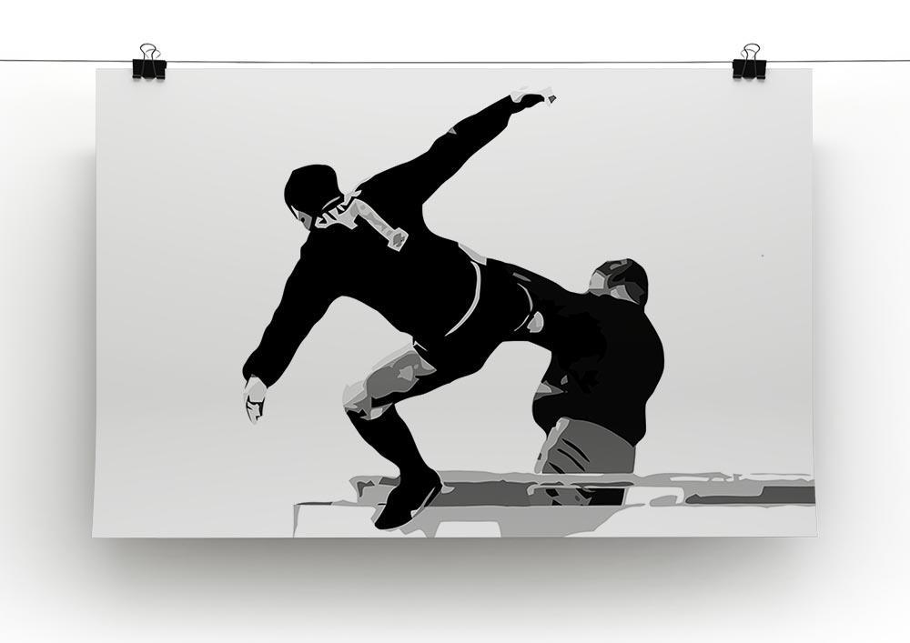 Eric Cantona Kick Canvas Print or Poster - Canvas Art Rocks - 2
