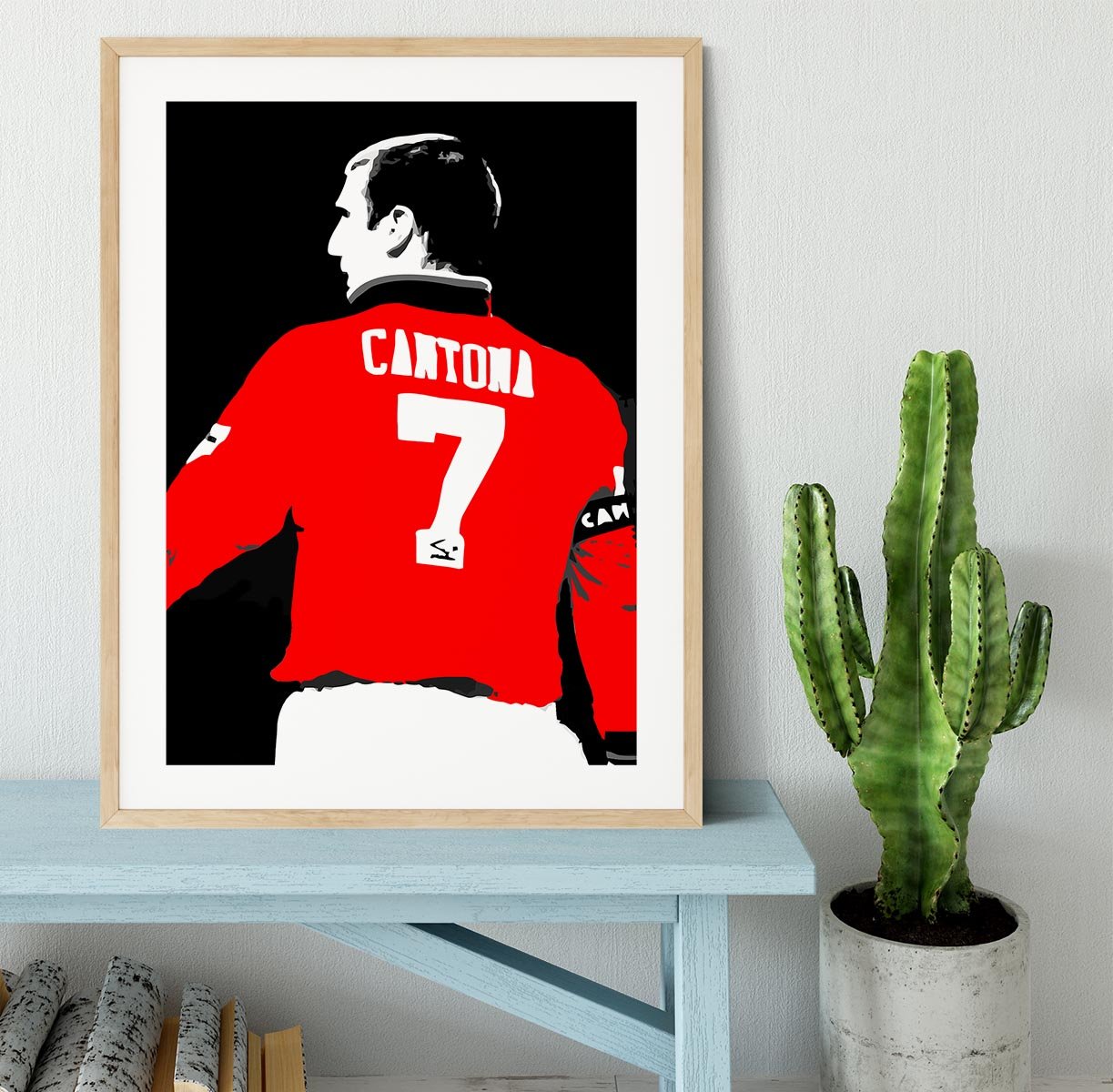 Eric Cantona No 7 Framed Print - Canvas Art Rocks - 3